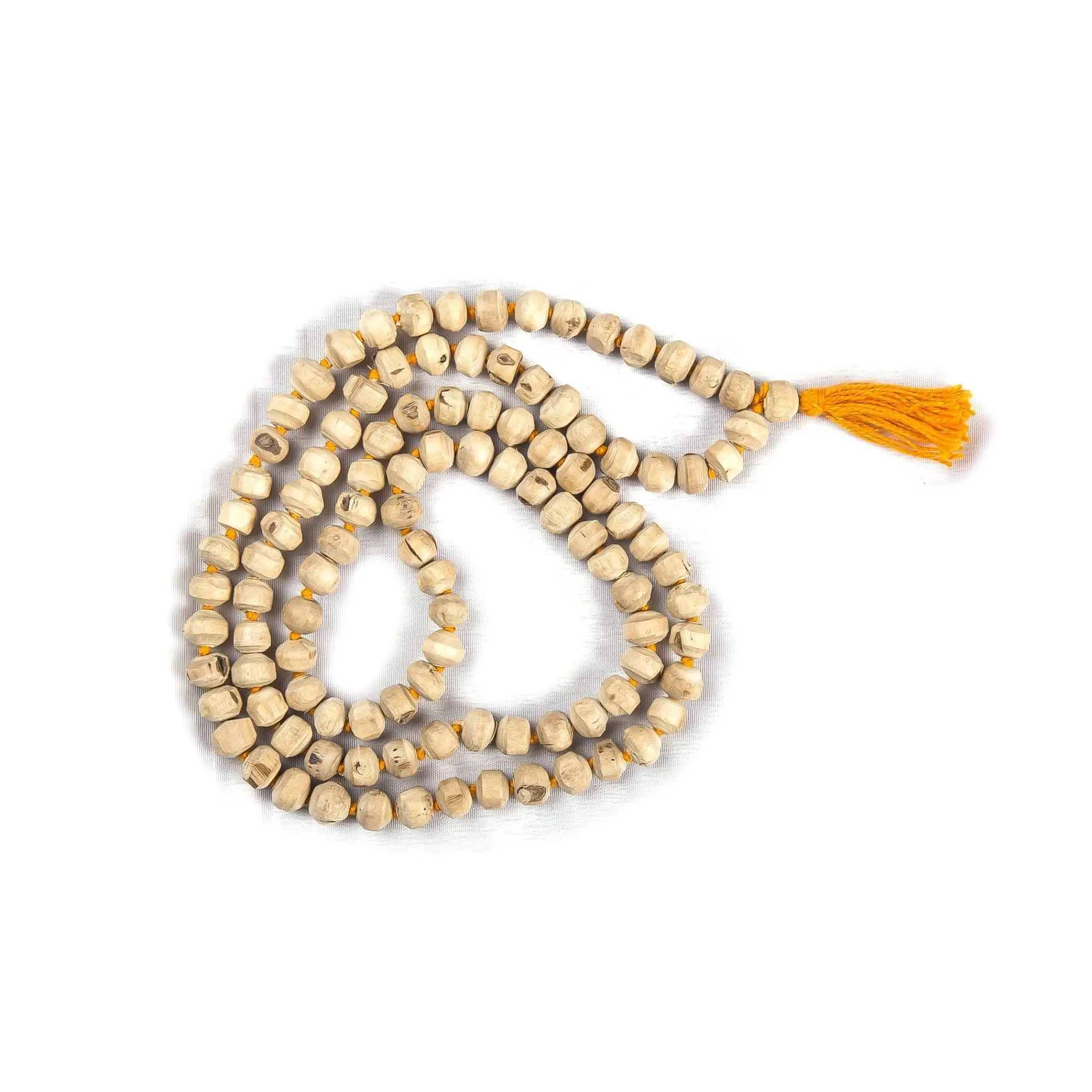 Sacred Tulsi Beads Necklace | Hand-Knotted 108+1 Tulsi Mala for Meditation, Pooja, Yoga | Elevate Your Spiritual Practice