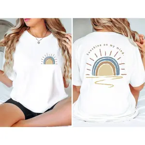 Retro Sun Shine On My Mind Shirt,Summer Shirt, Vacation Shirt, Beach Shirt, Summer Vacation Shirt,Boho Shirt