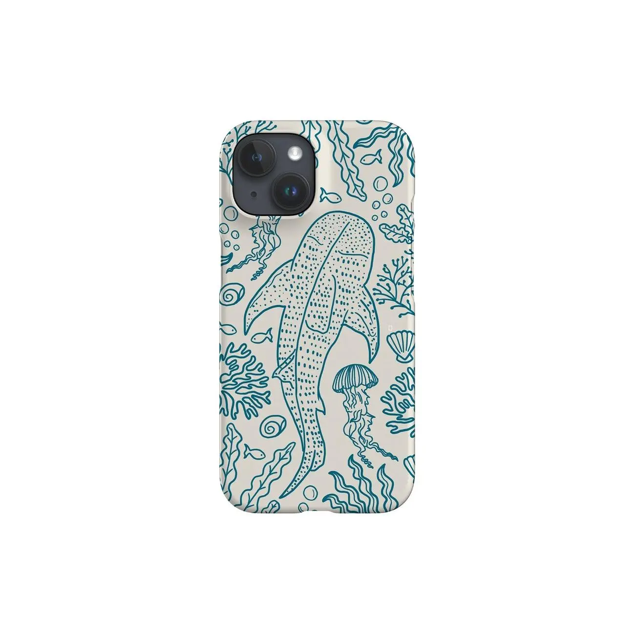 Whale Shark Coral Reef Phone Case, Ocean Sea Applicable to iP15Promax ip14Pro mobile phone case 12 trendy brand 13 anti-fall cover 14Promax 15Pro cute Plus phonecase Accessories Acrylic casetify