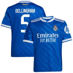 Unisex Soccer Real MadridTeam Bellingham 5 Champions League 2025/26 Home Stadium Jersey