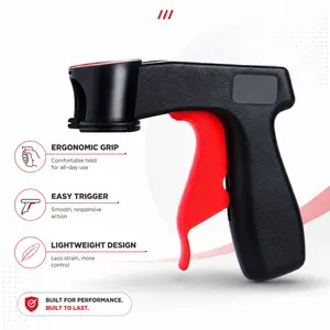 Portable Spray Gun Handle, Universal Handheld Paint Sprayer Grip for Refinishing & Color Changing, Ergonomic Coating Applicator Tool for Cars Wall Furniture Metal DIY Graffiti