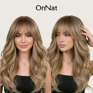OnNat One Brush Blowout Wig | 22" Shadow Rooted Balayage Waves | Premium Scalp-Like Cap