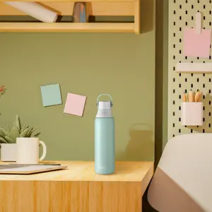 Brita 20oz Stainless Steel Filtering Bottle - Glacier