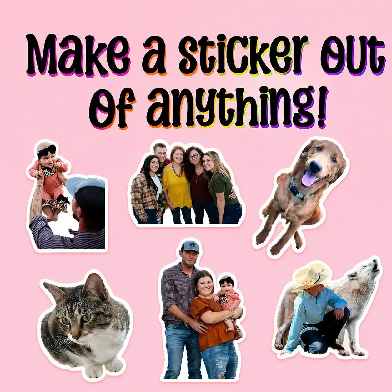 Custom Photo Stickers, Personalized Waterproof Vinyl Decals, Custom Picture Sticker, Laptop Sticker, Water Bottle Sticker, Mirror Sticker, Tumbler Sticker, Car Sticker, Phone Sticker, Cute Custom Gift