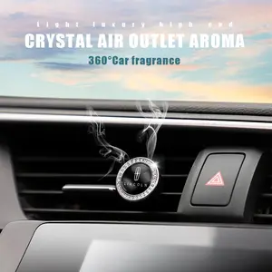 Car Emblem Freshener Solid Perfume Air Conditioner Vent Clip Car Fragrance For Lincoln Navigator Continental Nautilus Aviator MKZ MKX MKC MKT MKS Corsair Mark E