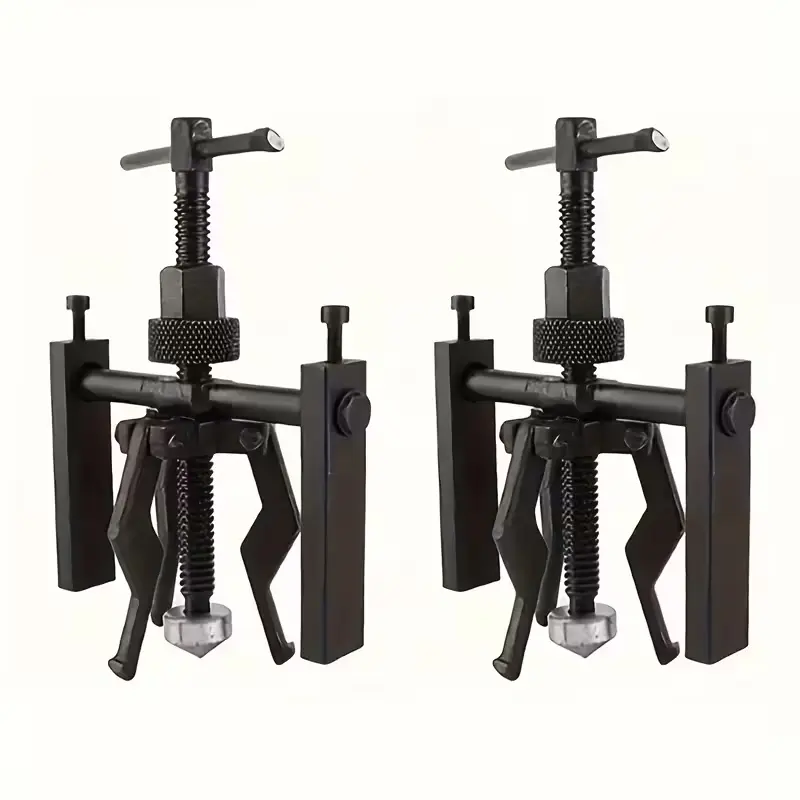 Heavy Duty 3-Jaw Inner Guide Bearing Puller Set, 2-Piece Manual Bearing Removal Tool for Cars, Efficient Automotive & Mechanical Maintenance Part Disassembly