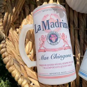 La Madrina Mas Chingona Cup Tumbler Mug Glass