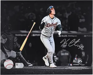 Kerry Carpenter Detroit Tigers Autographed 8" x 10" 2024 ALDS Game-Winning Home Run Spotlight Photograph - Fanatics Authentic Certified
