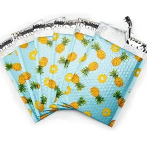 Tropical Blue Bubble Mailers Size 4x8 Padded Shipping Bags