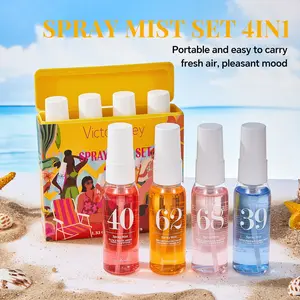 4pcs 40ML Digital Beach Perfume, High-Quality Long-Lasting Fragrance, Perfect Gift for Dates, Parties, Weddings, Women's Perfume Set, Perfume Mist Set, Spray Perfume Set