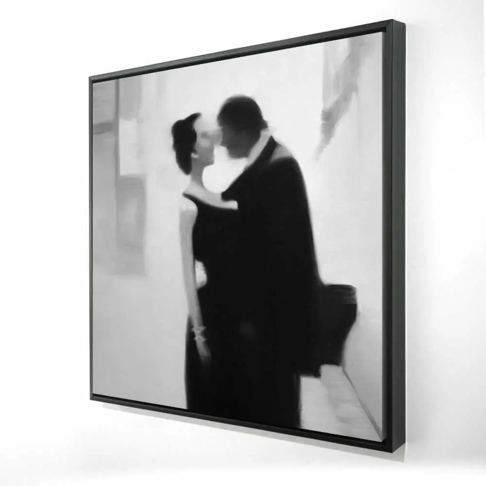 212 MAIN 36x36 in. Black & White Framed Street Photo Captivating Piece - Artwork Print, Home Wall Decor for Room
