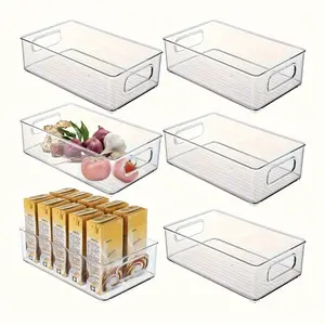 Clear, Stackable Containers to Organize Fresh Produce & Meal Prep, BPA-Free Refrigerator Organizers for Healthy Eating & Clutter-Free Kitchens