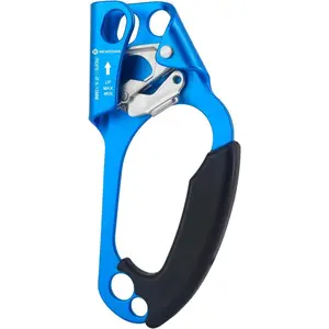 UIAA & CE Certified Hand Ascender Rope Clamp For Rock Climbing, Tree Arborist, Rappelling Gear Equipment, 8~13MM Rope