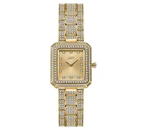 JBW Women's Arc 18K Gold Plated Diamond Accent Watch