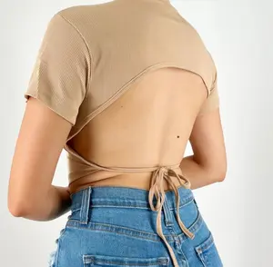 The Essential Open Back Crop Top