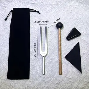 Professional Healing Tuning Fork Set, 136.1hz, 256hz, 512hz, Yoga & Meditation Body Weighted Forks, Frequency Relaxation Device
