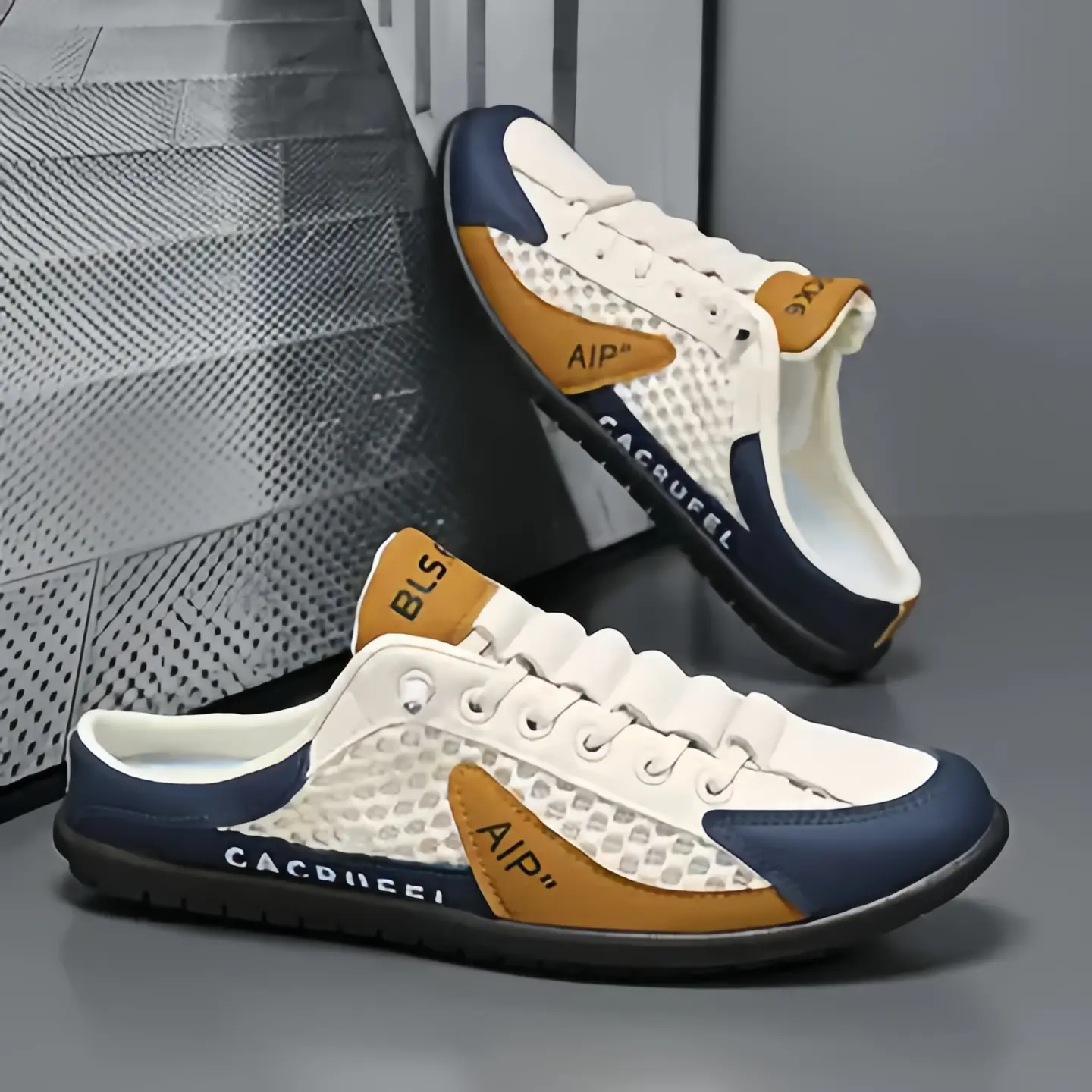 Men's Casual Loafer-Style Walking Shoes, Breathable Slip-On Design with Soft Upper, Slip-Resistant for Daily Outdoor Wear
