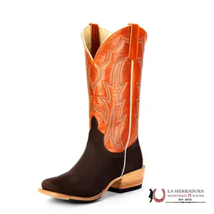 HORSE-POWER CHOCOLATE SUEDE TANGERINE HP9503