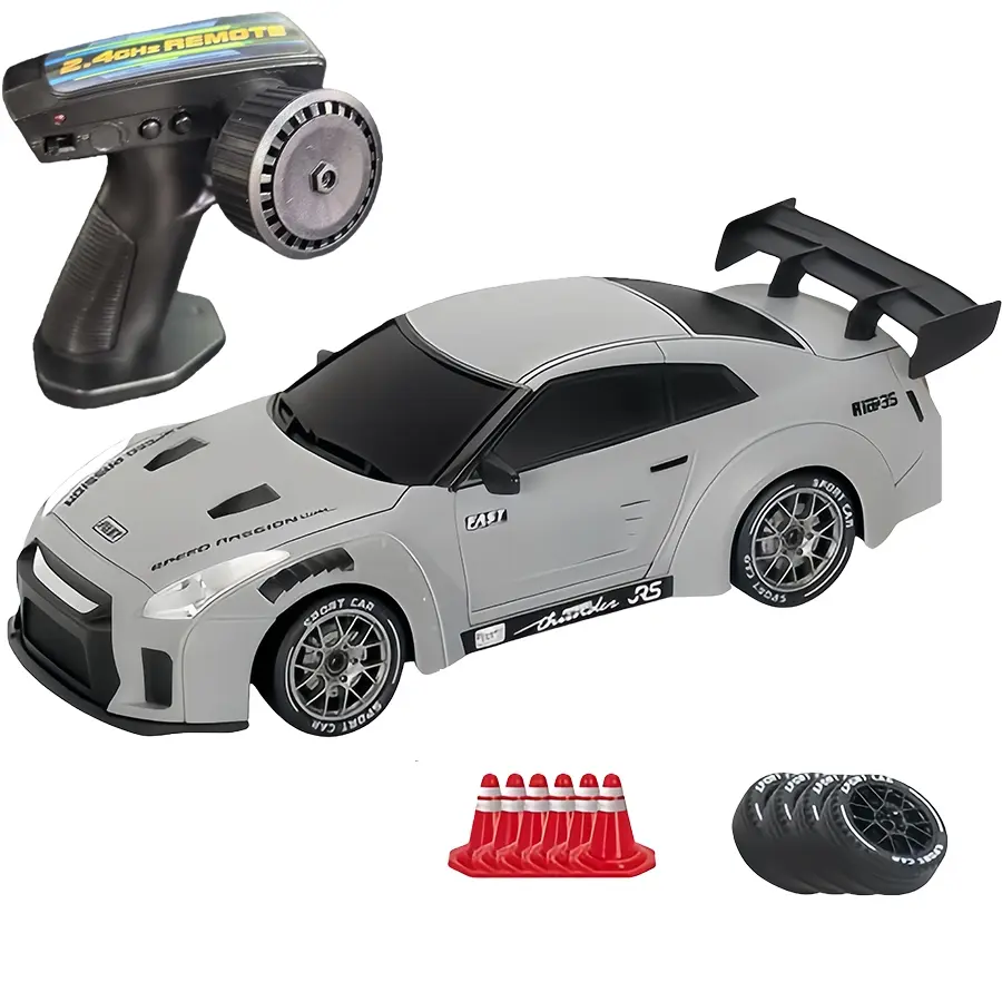 1:20 Remote Control Drift Car with 2.4GHz 4wd, LED Lights & Tires, Road Obstacle Tools, Perfect Birthday Gift, Indoor/outdoor Racing Experience, RC Drift Car, Remote Controlled Car, RC Cars