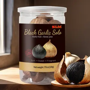 Black Garlic 7.76 oz Whole Bulb Easy to Peel Pure Natural Chemical Free Kosher Friendly Ready to Eat Healthy Snack Seasoning Combo Spice Powder for Cooking & Salads Flavor Vegetable Marinade Herbal Ingredients Spice Powder Spice Powder Seasoning Combo