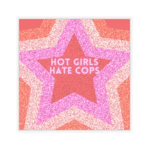 Hot Girls Hate Cops Kiss-Cut Stickers