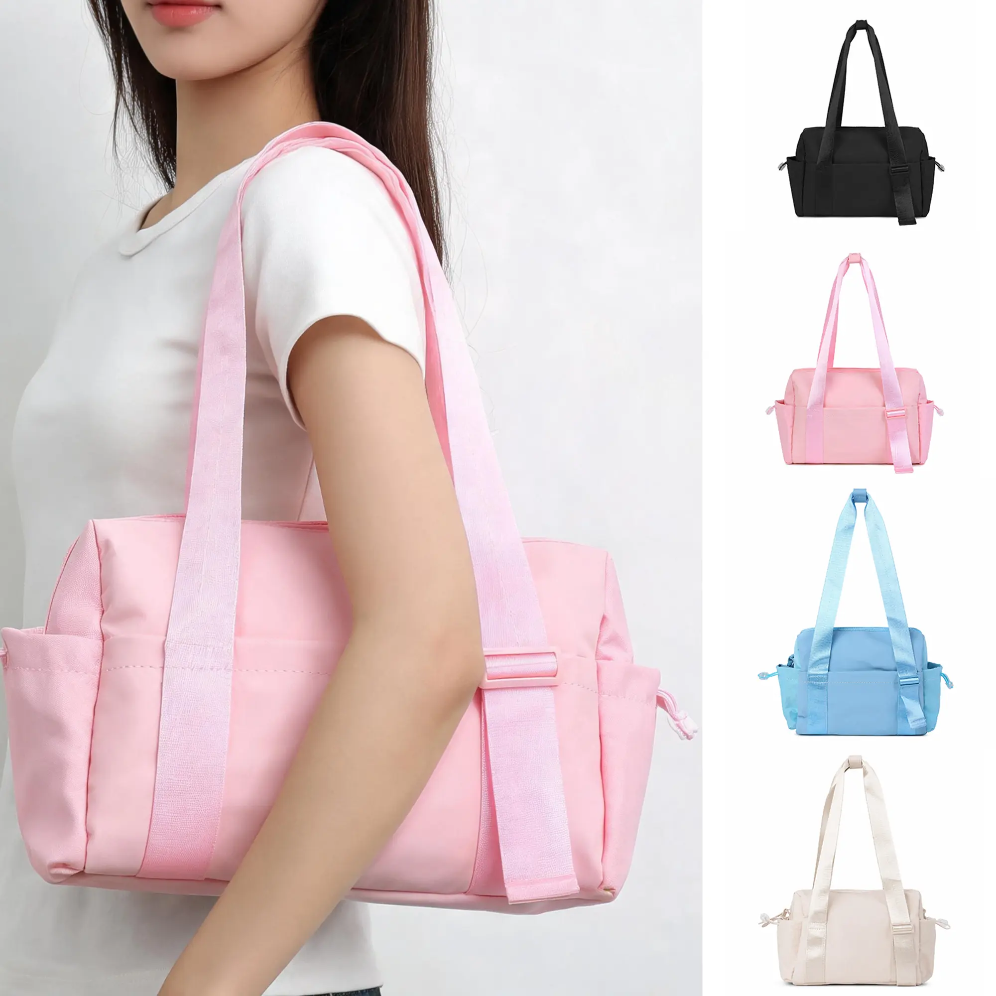 Chic Mini High Quality Gym Bag for Women, Yoga Tote with Wet Compartment, Adjustable Shoulder Strap, Portable Travel Duffle,Gym Accessories, Sports Bag, Workout Sport Bags