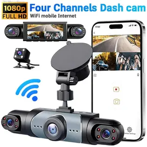 Dash Cam 1080P Front Rear and Inside Dash Camera for Cars, 360 °     View Full Coverage, Control, Super Night Vision, Loop Recording & Backup Camera, Card IncludedDD19MatteMaven