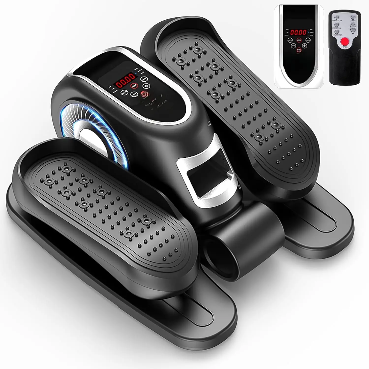 Ellipse  Exerciser as Seen on Tv for Seniors, Electric Under Desk Elliptical Machine w/Remote & 12 Speeds Level, Manual & Auto Mode, Quiet Seated Pedal Exerciser for Home Office