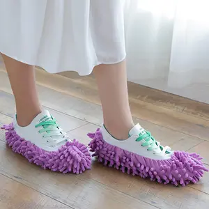 Mop Slippers, 2 Counts Floor Cleaning Slippers, Detachable Washable Mopping Slippers Cover, Household Floor Cleaning Pastel Shoe Cover, Home Sweeping Mop