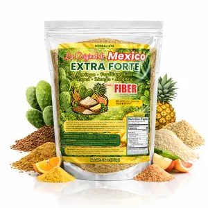La Original de Mexico EXTRA FORTE Daily Fiber 16oz (454g), Moringa, Psyllium Husk, Nopal, Flaxseed (Linaza) & Agave Blend, Plant-Based Fiber Powder, Easy to Mix