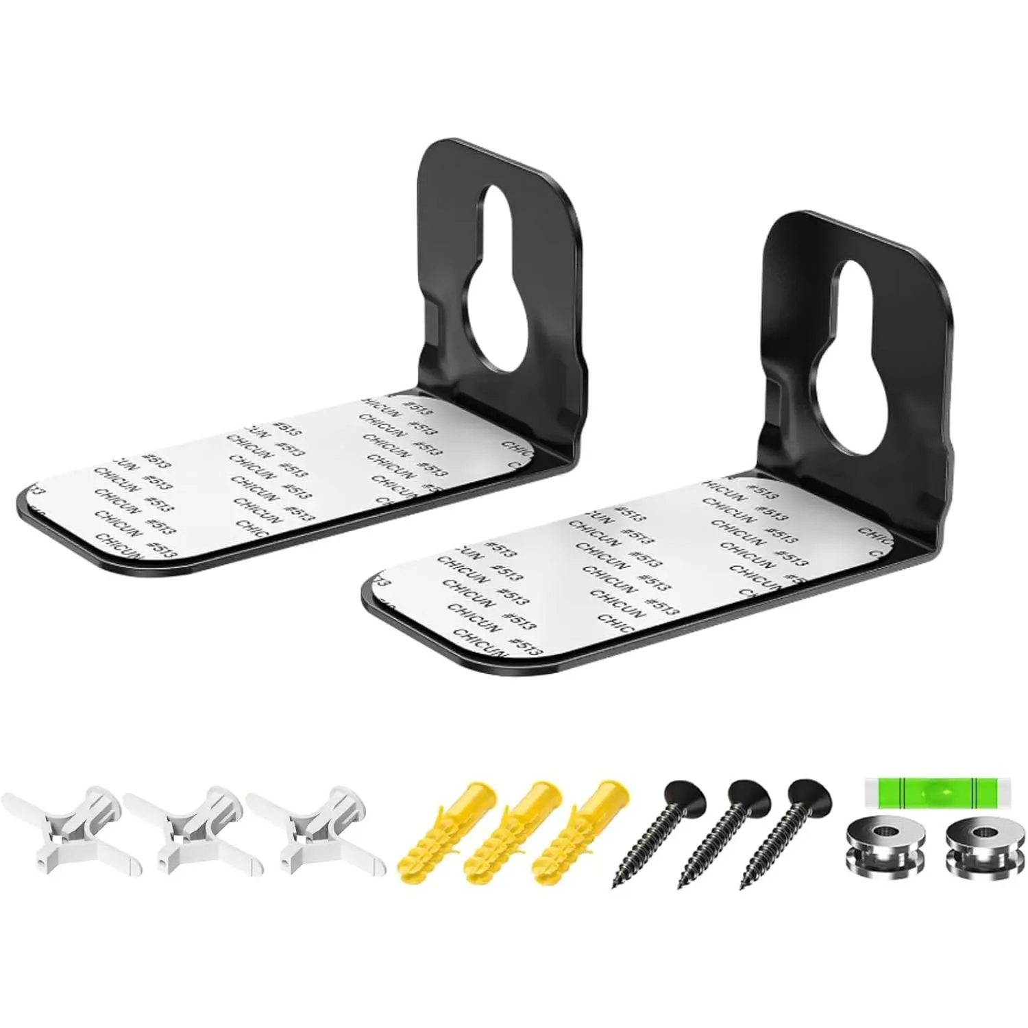 notiela Soundbar Mount Shelf for Samsung, Sony, LG, Vizio, Bose, Onn and More Soundbar Wall Mount Bracket - Sound Bar Mounts Under TV Mounting Bracket