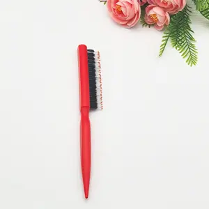 Wooden Nylon Hair Curling Comb, Inner Loop Pear Shape Styling Brush, Voluminous Bob Hairstyle Roller Comb, Perfect for Salon & Home Use