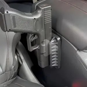 Magnetic Gun Holder for Car, Quick Release Pistol Mount, Abs Plastic Magnetic Gun Hook, Table Gun Stand Base, Fast Pull Gun Bracket, Tactical Equipment