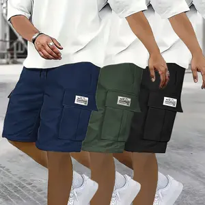 Men’s 3-Piece Bottoms Set for Everyday Wear — Overalls and Shorts, Perfect for Street Style, Skateboarding, and Camping