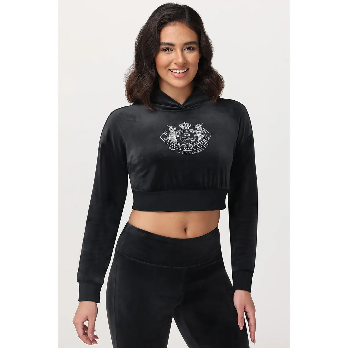 Juicy Couture Cropped Scottie Hoodie