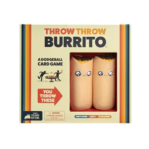 Throw Throw Burrito by Exploding Kittens - A Dodgeball Card Game - Family-Friendly Party Games - for Adults, Teens & Kids - 2-6 Players boardgame Throw Throw Burrito by Exploding Kittens - A Dodgeball Card Game - Family-Friendly Party Games - for Adults, Teens & Kids - 2-6 Players boardgame
