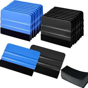 Plastic Scraper with Sponge Edge, Vinyl Application Tool, Suitable for Car Wrapping & Window Tinting, Furniture Film & Sticker, Car Protective Film
