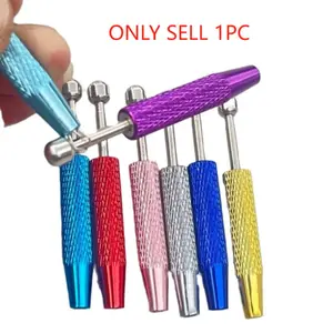 1pc/2pcs Heavy-Duty Jewelry Pick-Up Tool with Secure Grip - Professional Bead Grabber for Jewelry Making, Beads, Charms, Spacers - Compatible with Piercing Needles - Durable Crafting Clamp, Jewelry Tools, Metallic Finish, Aluminum Alloy Construction