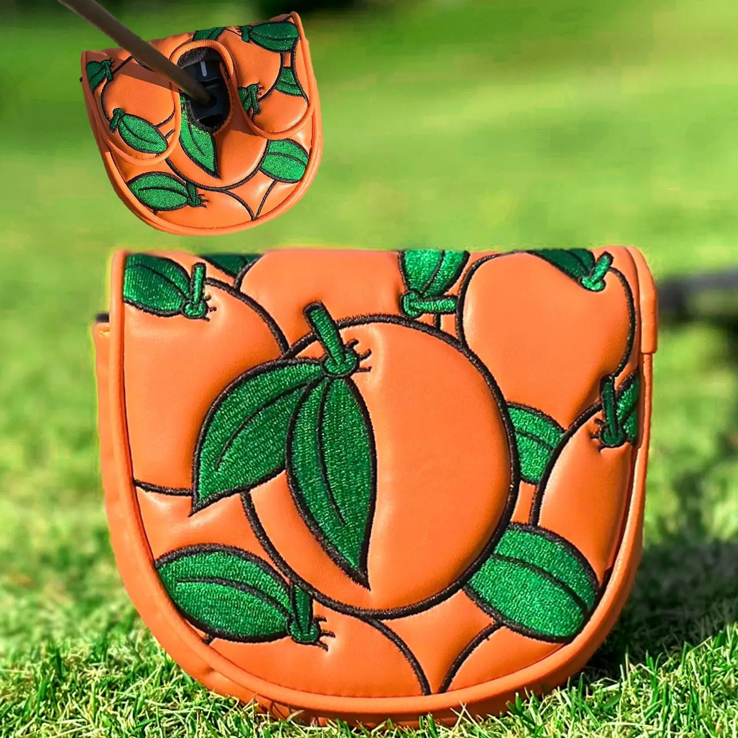 1pc Golf Putter Head Cover, Cute Pattern Design, Durable Golf Club Protector, Ideal Gift for Golf Lovers, Protective Gear, Golf Accessory