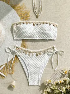 2026 New Style Swimsuit, Swim Top Set, Sexy Starfish Shell Fringe Set, Cross-Border Fashion Swimwear, Women's Beachwear