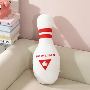 Adult Realistic Bowling Ball Shaped Plush Pillow,Super Soft Stuffed Decorative Cushion,Home Sofa Chair Living Room Bedroom Office Sports Style Pad