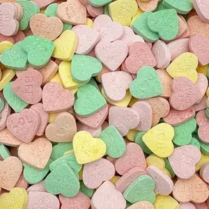 Conversation Hearts | 2-Pound Bag | Valentine's Hard Candy | Assorted Fruit Flavors