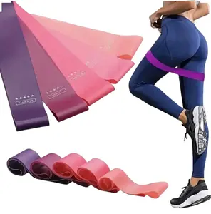 5PCS Resistance Bands Set for Fitness, Elastic Workout Bands for Home Gym, Legs, Glutes & Full Body Training
