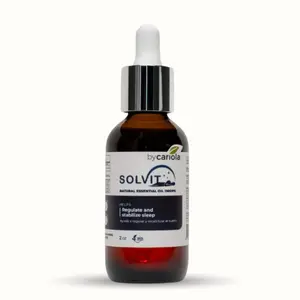 Solvit Sleep Drops with Melatonin, Valerian Root, Chamomile & Magnolia – Natural Sleep Aid for Stress Relief, Anxiety, Deep Sleep & Relaxation – Non-Habit Forming Liquid Supplement – 2 oz, 60 Servings