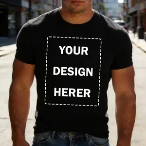 Men's Custom Design Black T-Shirt, Men's Custom Design White T-Shirt, Men's Personalized Print Short Sleeve Tee, Unisex Custom Graphic T-Shirt