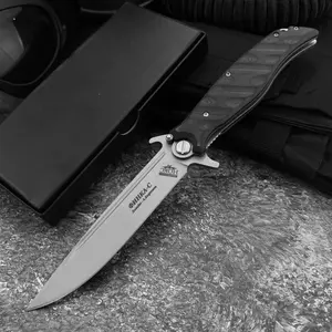 Best Selling Russian HOKC Pocket Folding D2 Blade Nylon Brazed Handle High Hardness Outdoor Survival Knife Camping Defense Knife