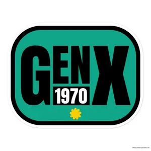 Gen X Badge Sticker - 1970