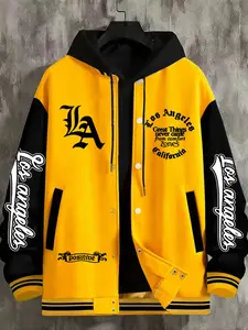 Trendy Classic Baseball Jacket for Men, Geometric Print, Casual Fitted Design, Modern Cut, Comfortable Summer Outerwear, Perfect Gift Choice