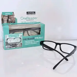 One Reader Flex-Focus Reading Glasses with Auto Focus Lens and Glare Protection, 4 Styles Available