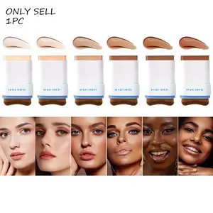 Dual-End Hydrating Moisturizing Lightweight Full Coverage Foundation Stick, Covers Acne Scars, Long-Wearing & Transfer-Proof, The Perfect Foundation Stick